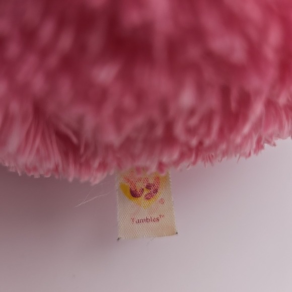 TY Beanie Ballz 2011 Small‎ 7" Pink Tumbles The Cat Kitten Plush Stuffed Animal - Picture 3 of 4